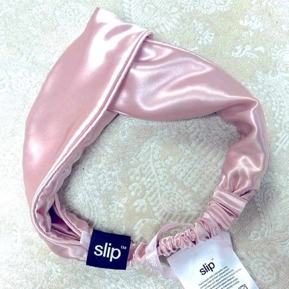 Brand New Slip Pure Silk Pale Pink Mulberry Twist Knot Headband for Hair - Picture 14 of 14